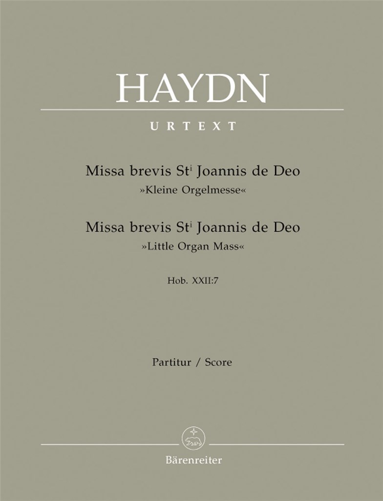 Missa brevis St. Joannis de Deo (PA)